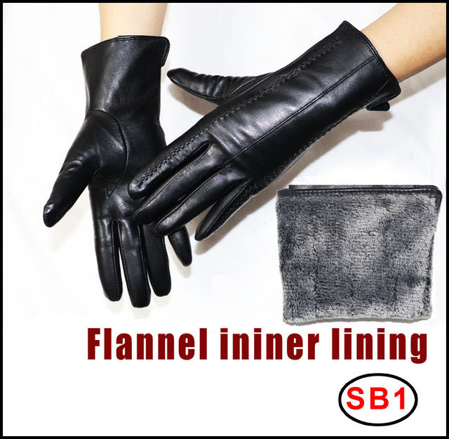 Schaffellhandschuhe Winter Wärme Plus Samt Kurz Thi