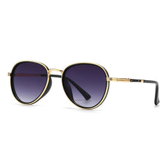 Gafas de sol de piloto con degradado retro