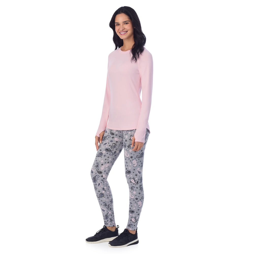 Vielseitiges zweiteiliges Thermo-Schicht-Set mit Oberteil und Leggings