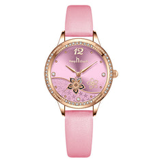 Simple And  Flower Waterproof Watch Watch