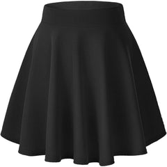 Stretchy Mini Flared Skirt