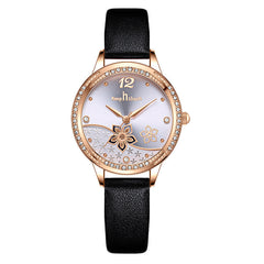 Simple And  Flower Waterproof Watch Watch