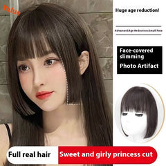 Bangs Wig Female Simulation Sweet Cool Princess Cut Wig Set