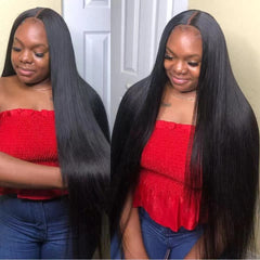 Peluca sintética de fibra de alta temperatura con encaje frontal