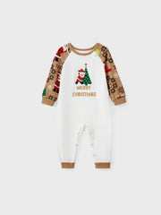 Conjunto de pijama familiar a juego de Feliz Navidad y Papá Noel