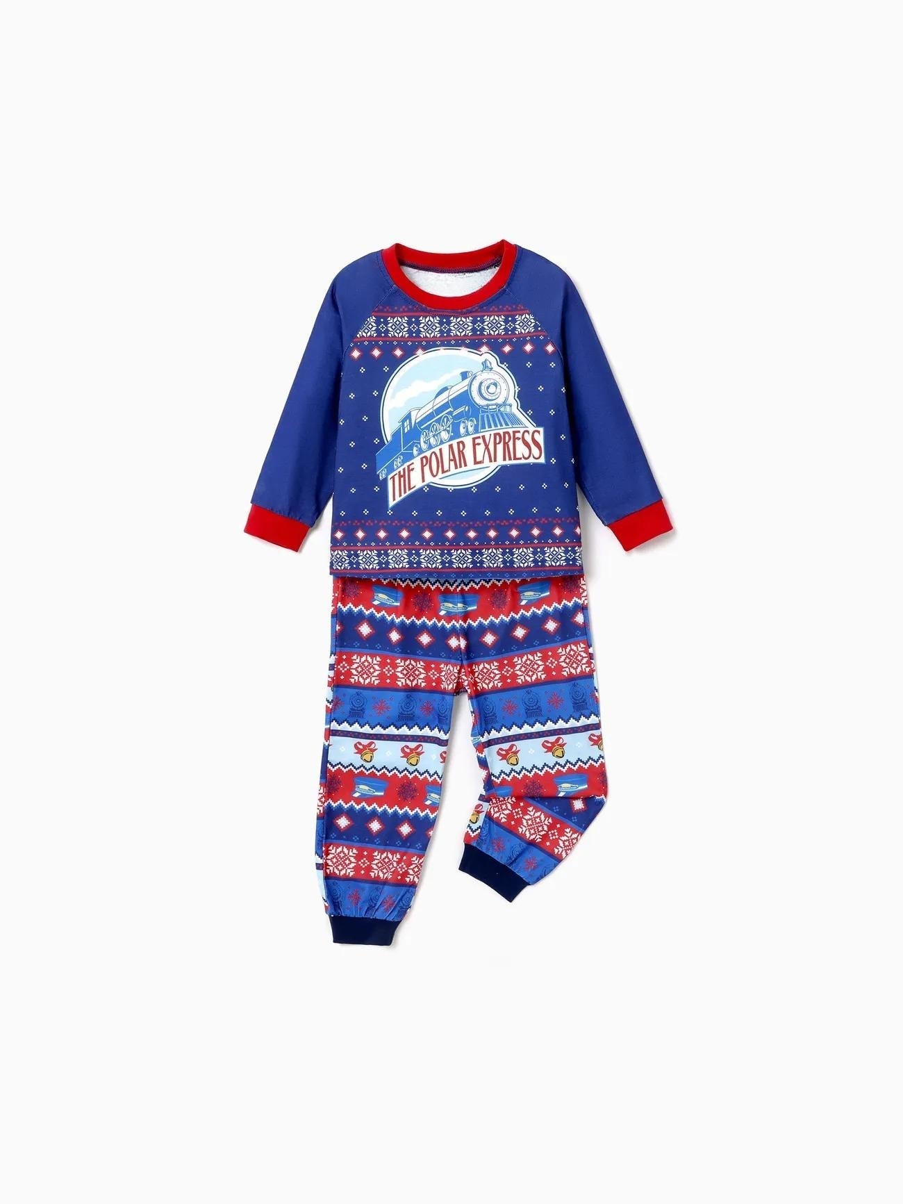 Conjunto de pijama familiar navideño a juego de El Expreso Polar 