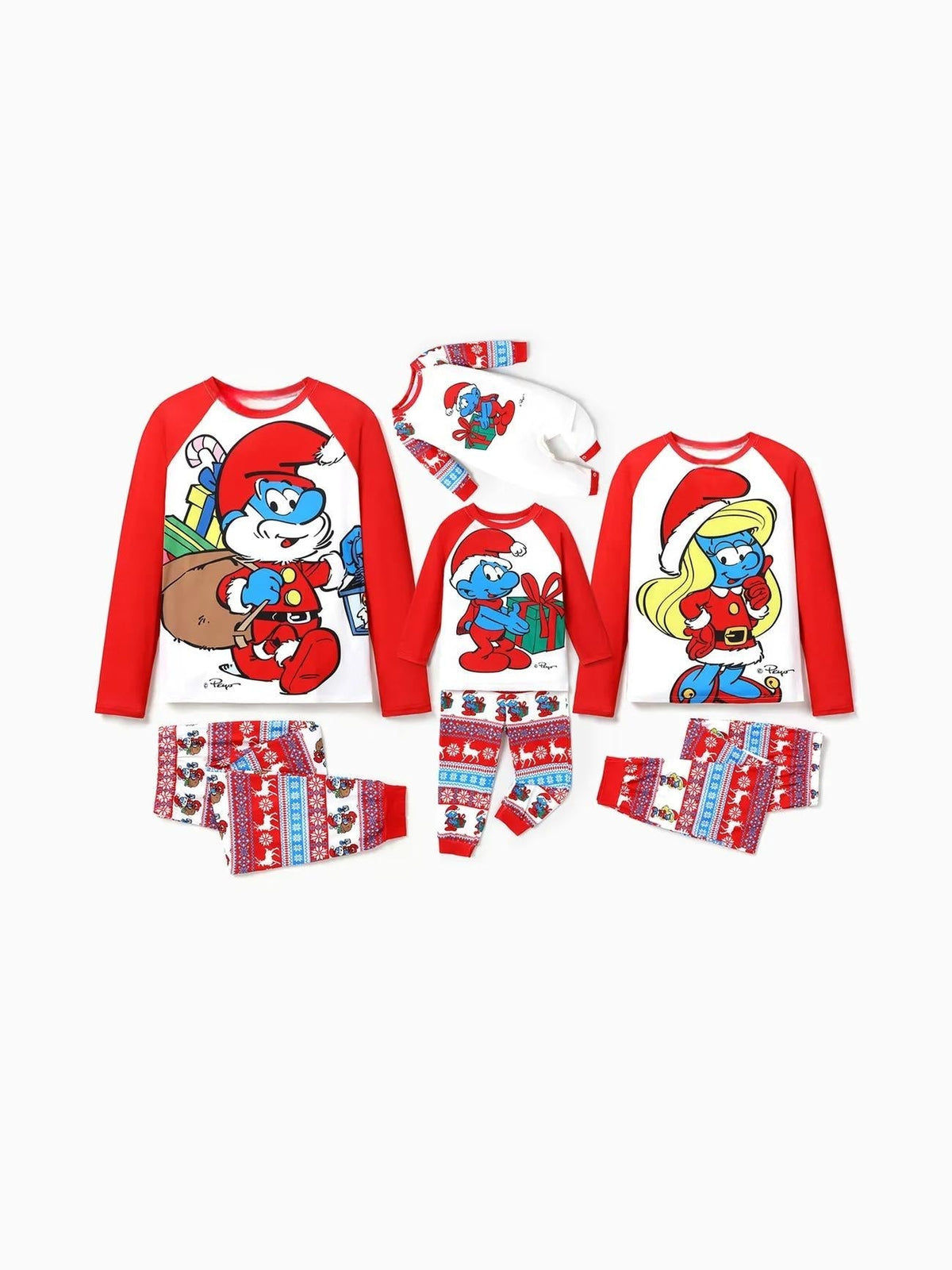 The Smurfs Family Matching Long Sleeves Pajama Set