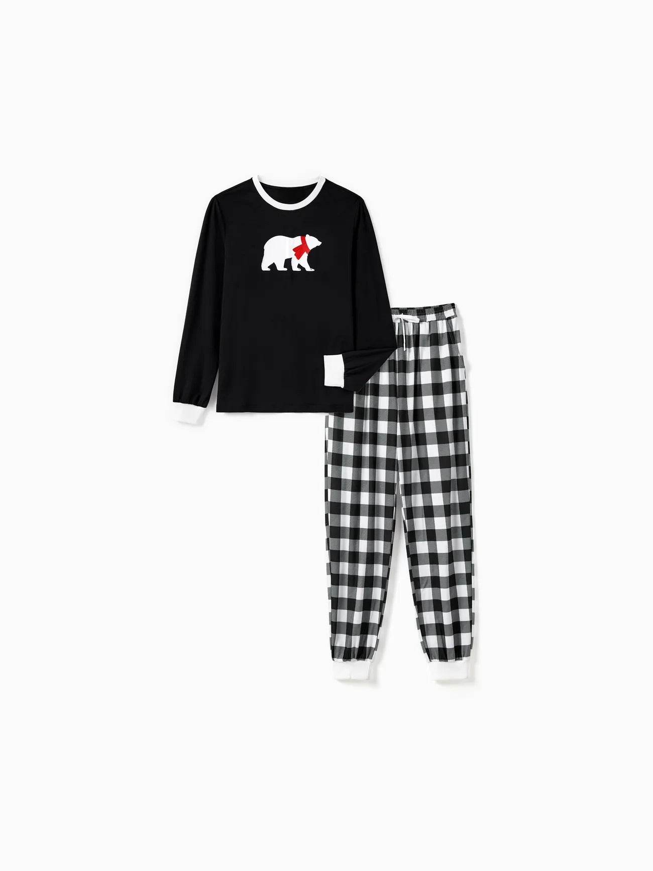 Passendes Pyjama-Set mit Eisbären-Familie