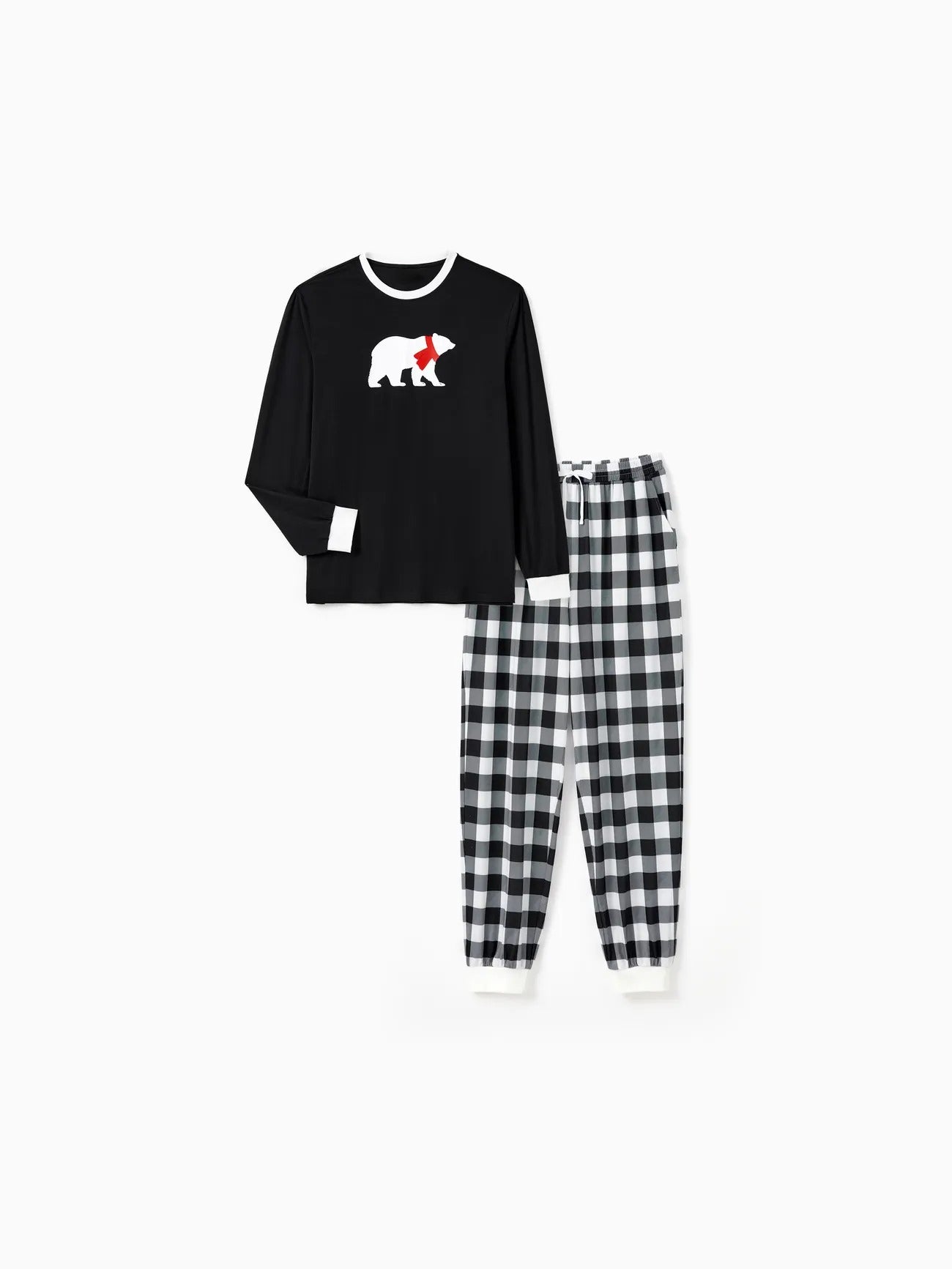 Passendes Pyjama-Set mit Eisbären-Familie