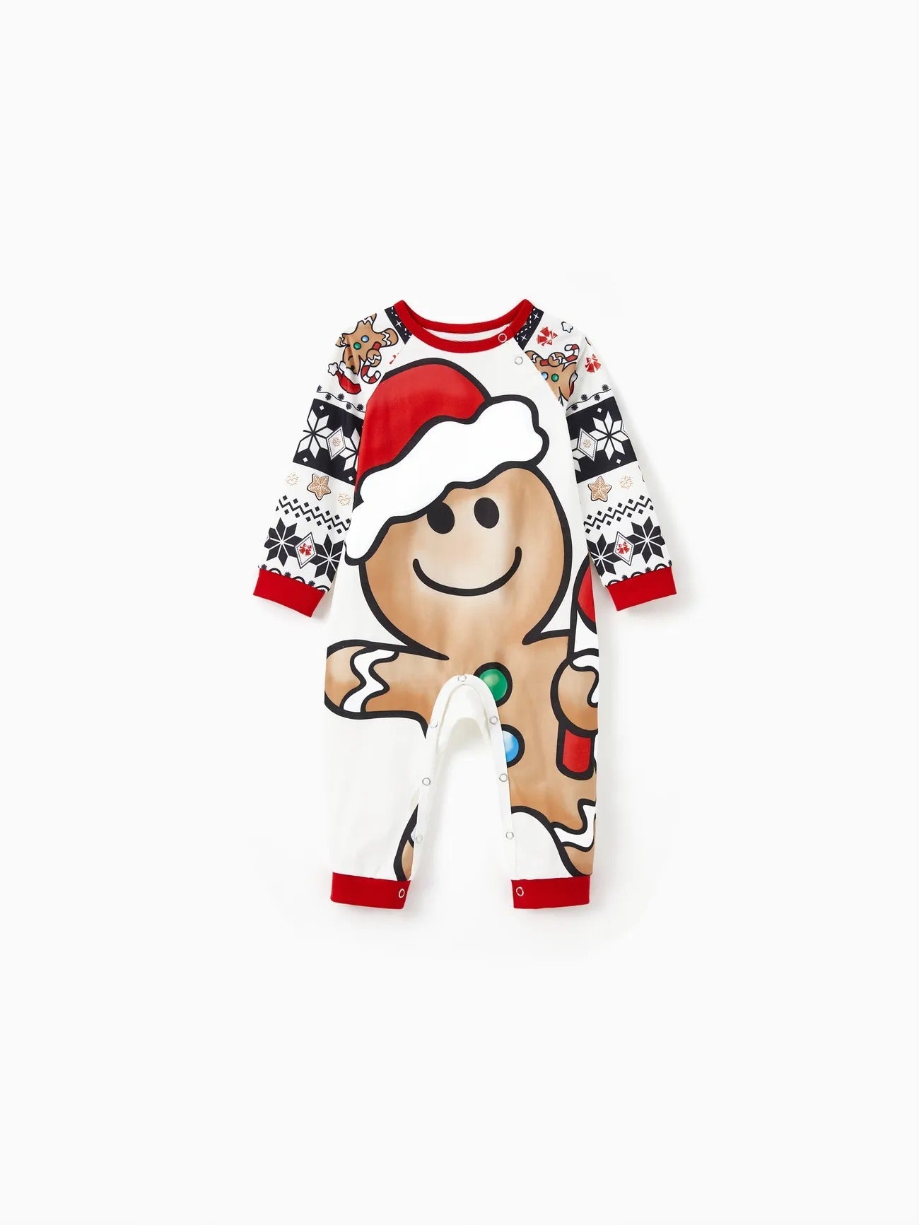 Family Matching Gingerbread Santa Pajama Set