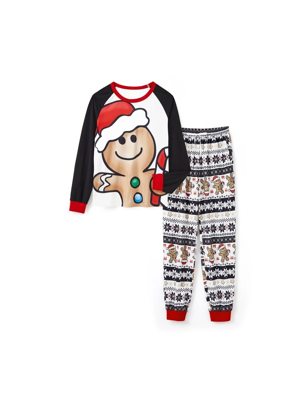 Conjunto de pijama familiar de Papá Noel de jengibre