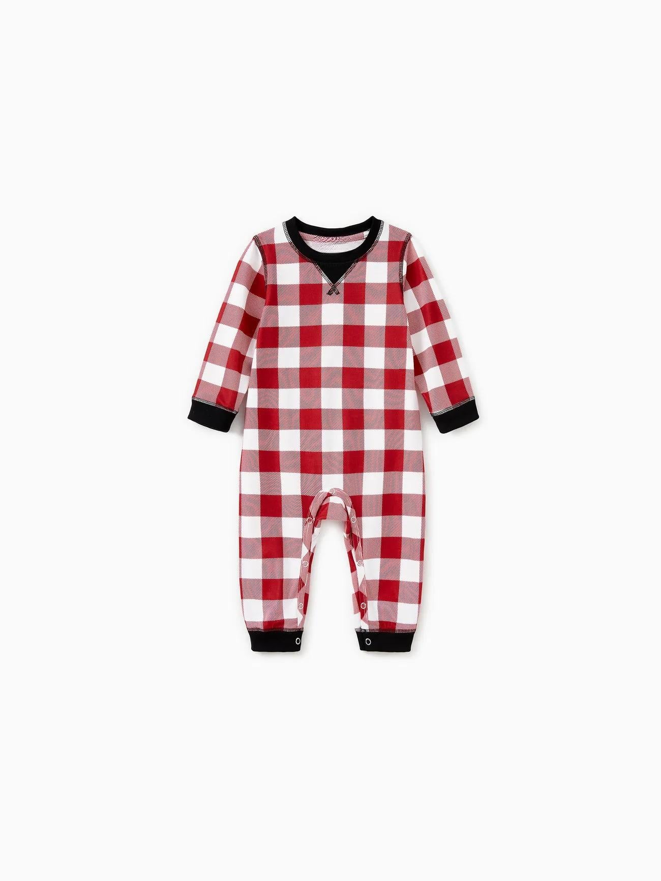 Christmas Family Matching Checkered Plaid Pajama Set