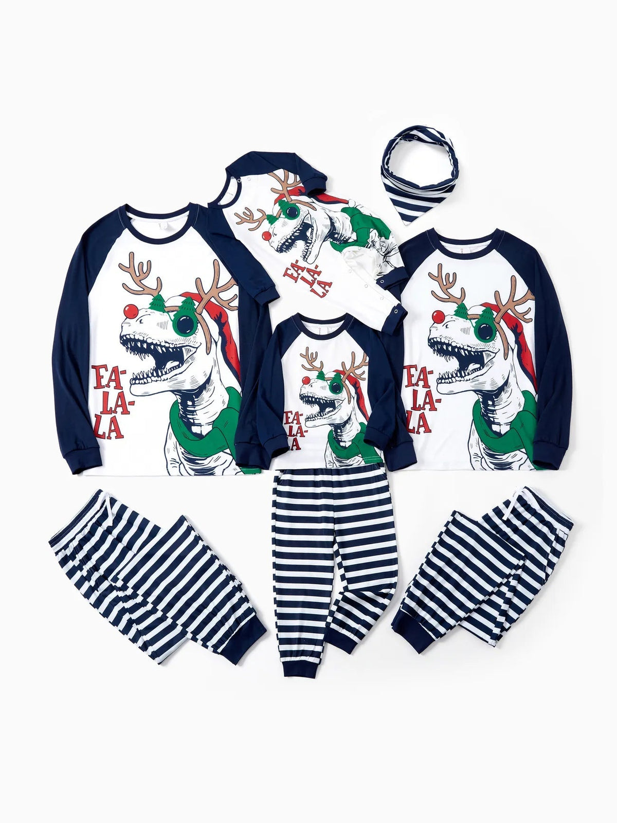 Passendes Pyjama-Set für die Dinosaurierfamilie