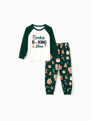 Conjunto de pijama familiar a juego con mangas raglán de casa de jengibre