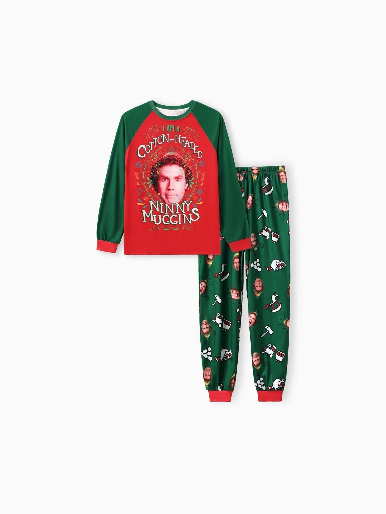 Passendes Familien-Pyjama-Set mit Ninny Muggins-Print