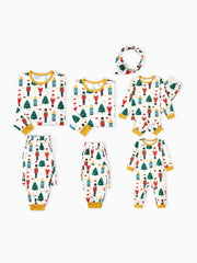 Conjunto de pijama familiar navideño con estampado de Cascanueces 