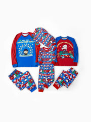 Conjuntos de pijamas familiares con estampado de alce navideño