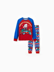 Conjuntos de pijamas familiares con estampado de alce navideño