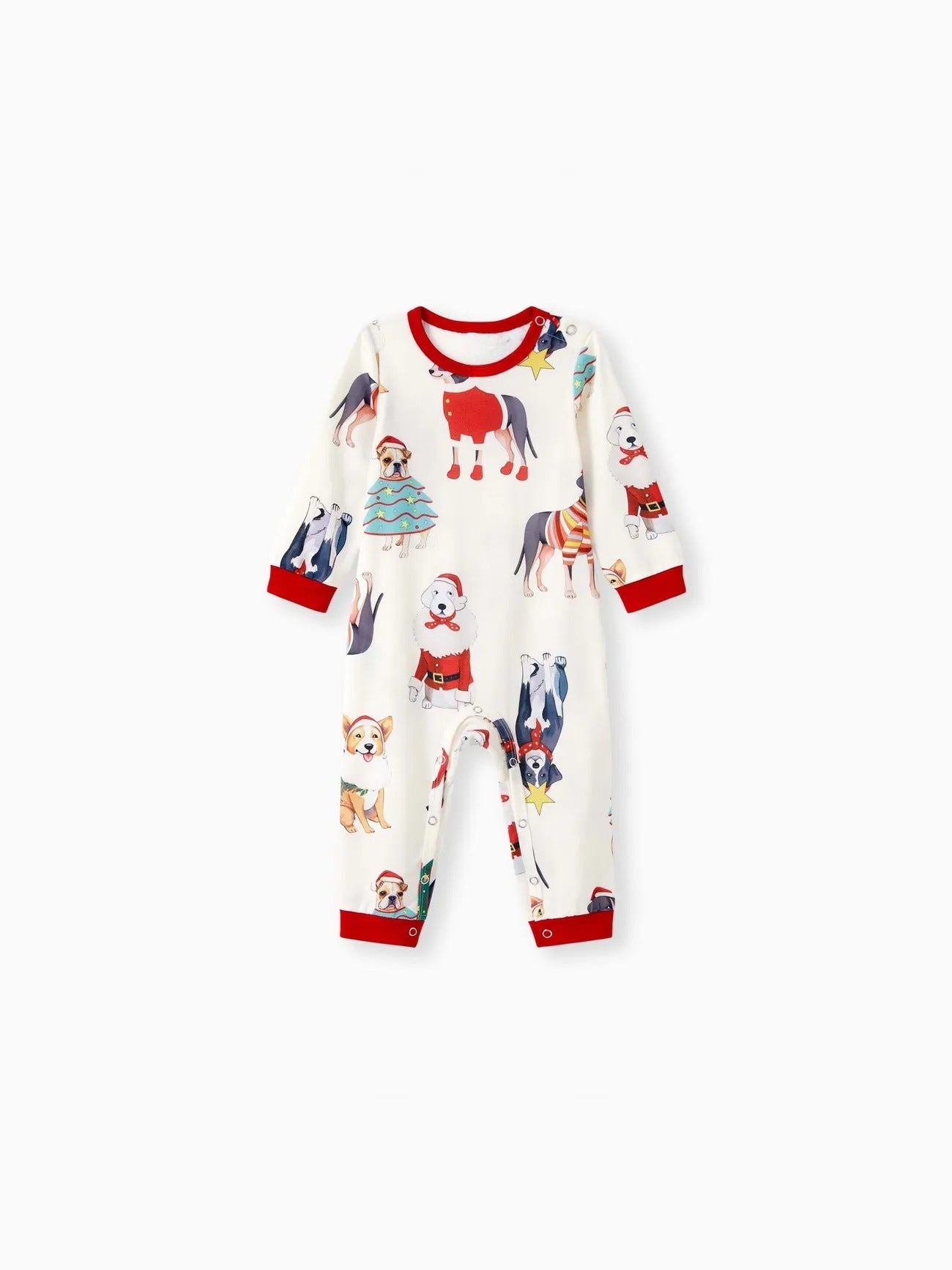 Passendes Familien-Pyjama-Set mit Hunde-Print