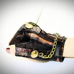 Steampunk Rock Lokomotive Halbfingerhandschuhe Outdoor