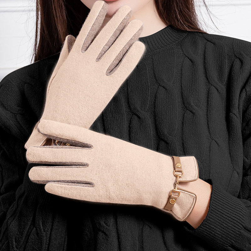 Autumn And Winter Cashmere Gloves