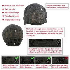 Peluca corta y recta de color marrón para hombre