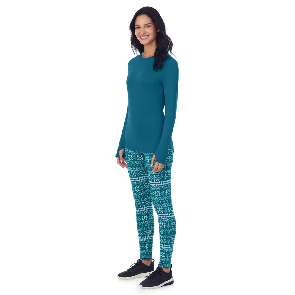 Vielseitiges zweiteiliges Thermo-Schicht-Set mit Oberteil und Leggings