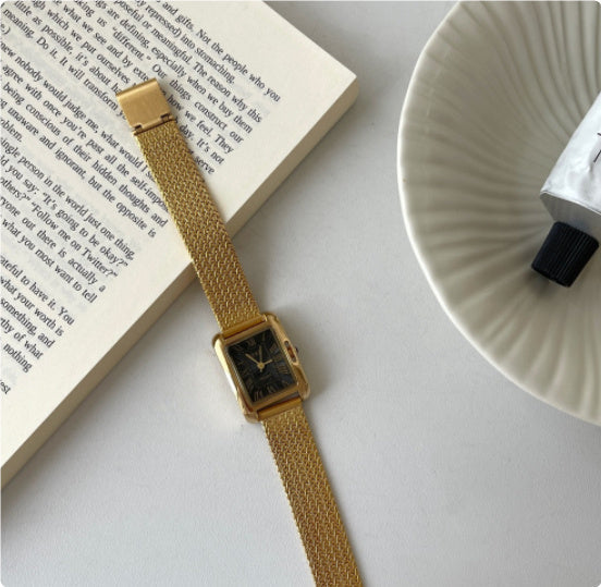 Retro Roman Steel Quartz Watch