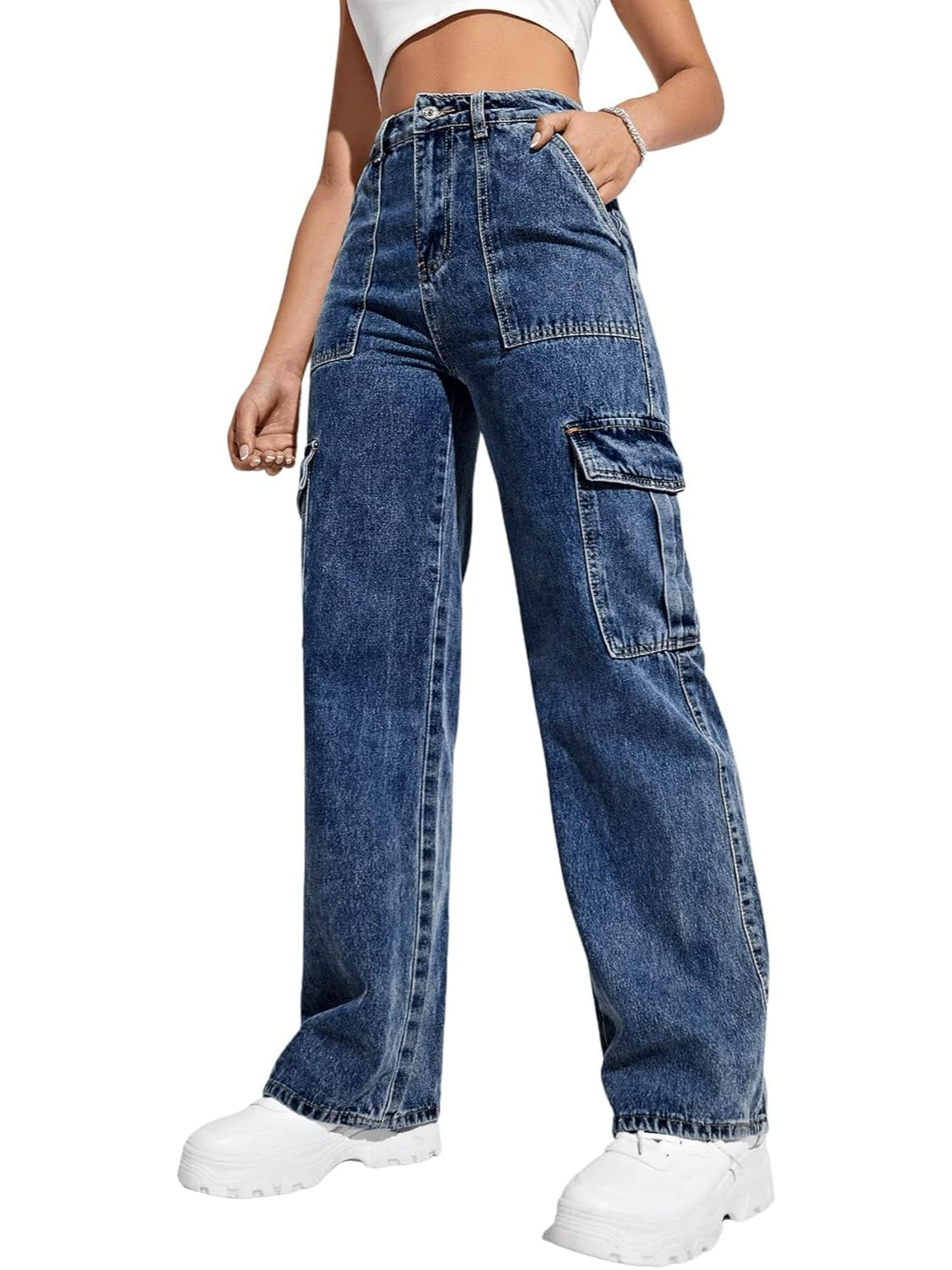 Flap Pocket Denim Jeans