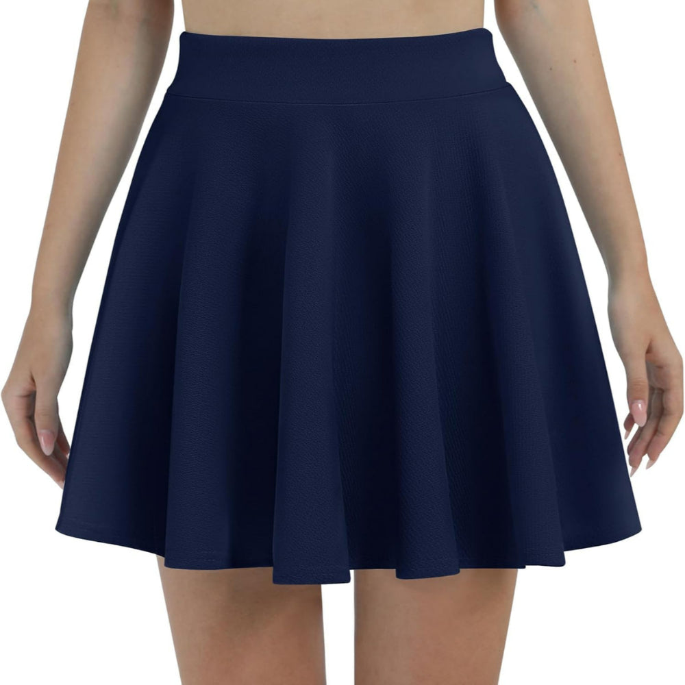 Stretchy Mini Flared Skirt