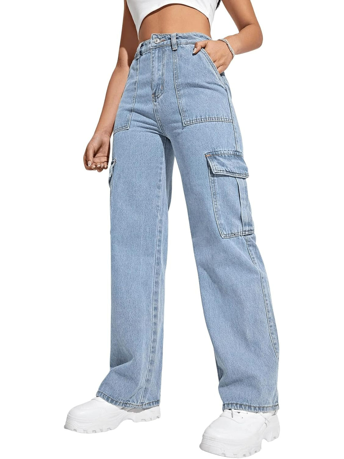 Flap Pocket Denim Jeans