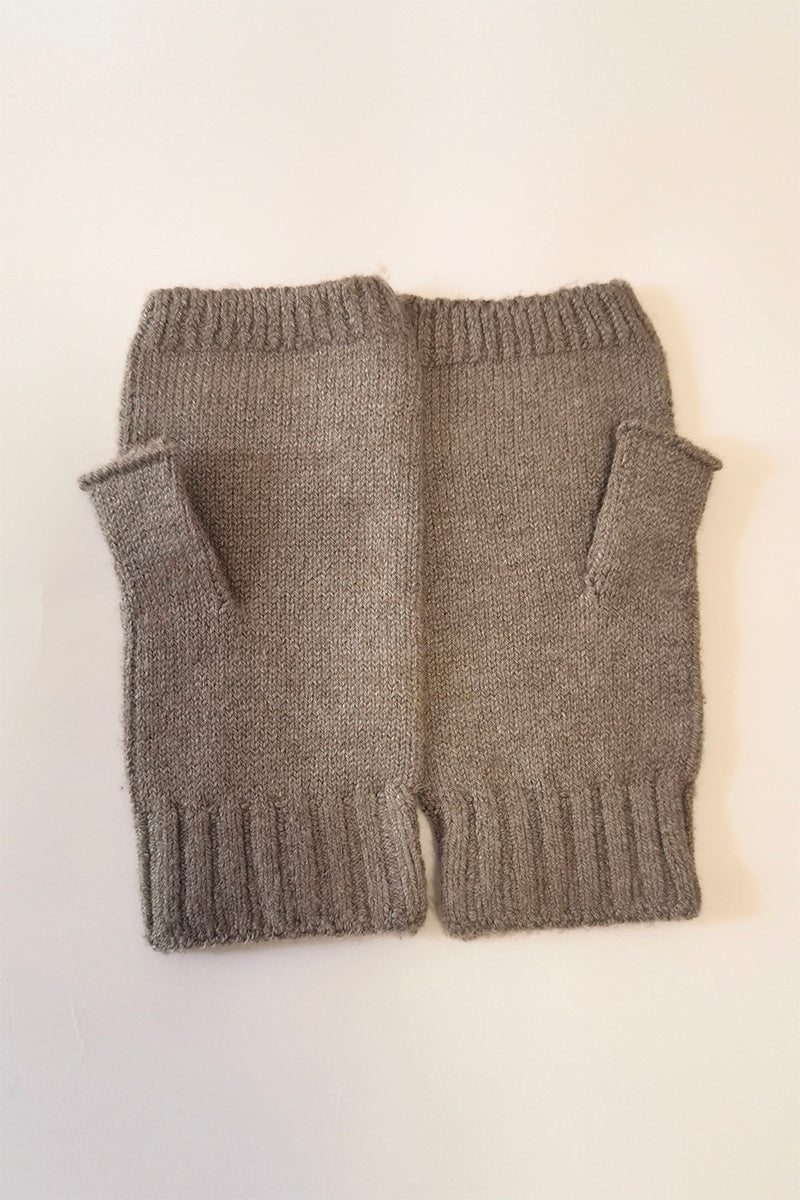 Guantes de medio dedo de lana y cachemira para hombre y mujer