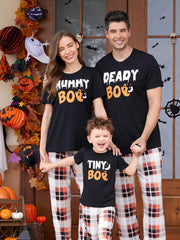 Passendes Halloween-Familien-Boo-Pyjama-Set