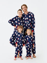 Conjunto de pijama familiar con capucha y estampado de Papá Noel