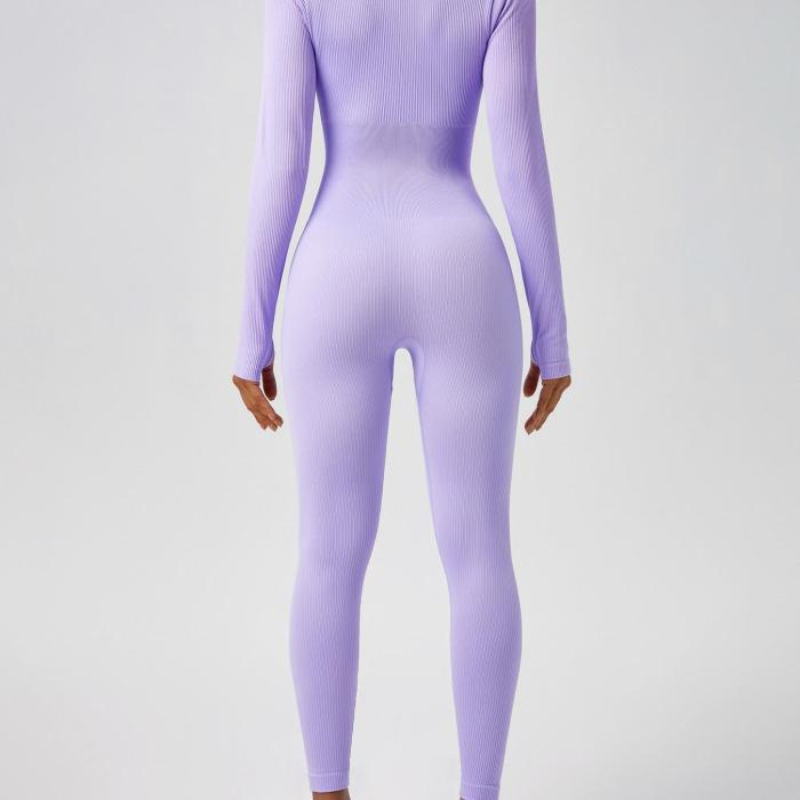 Seamless Full Length Long Sleeve Jumpsuit