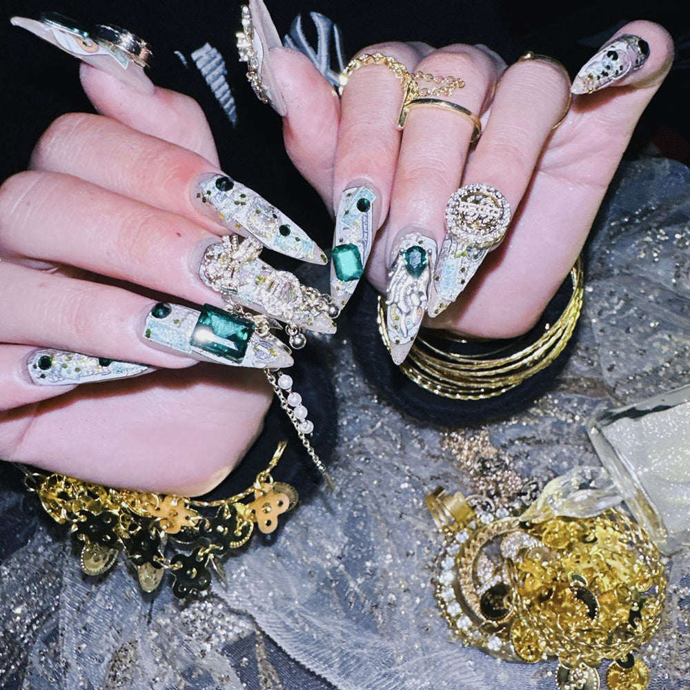 Original Lucky Paper Drunk Fan Luxus Hot Girl Nagelaufkleber