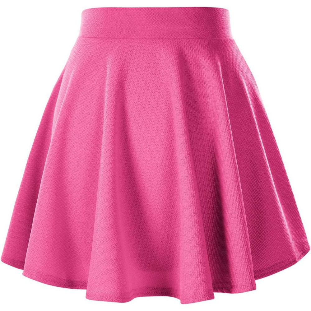 Stretchy Mini Flared Skirt