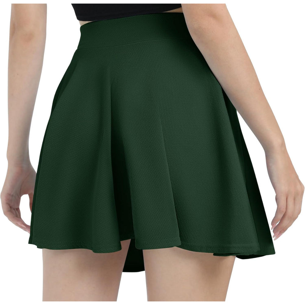 Casual Flared Mini Skirt