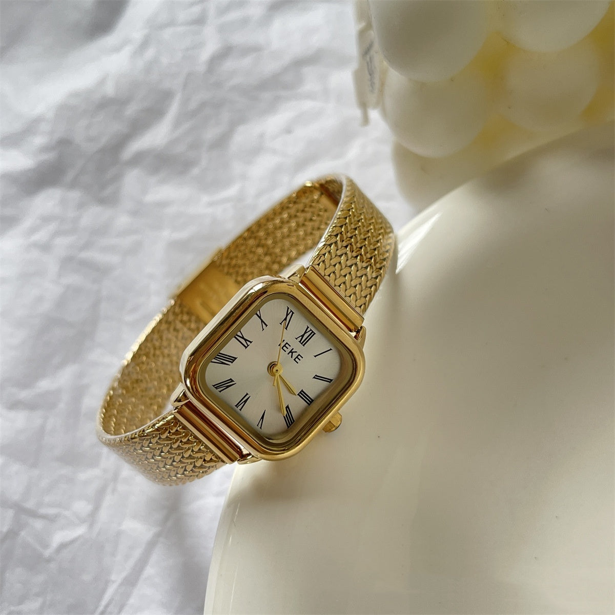 Retro Roman Steel Quartz Watch