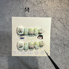 Ölgemälde Romantisches Tragen Nagelpflaster