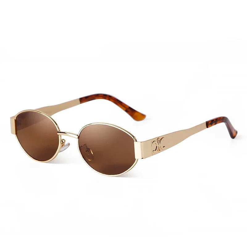 Retro Oval Sunglasses for Women