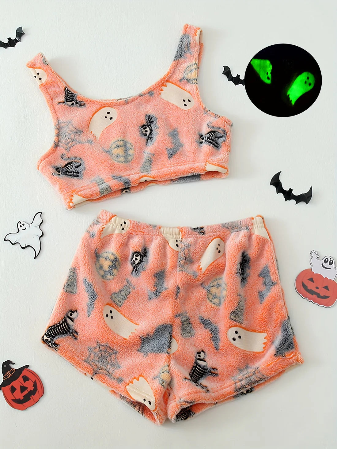 Conjunto de pijama acogedor para Halloween