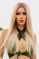 13*2'' Lace Front Wigs Synthetic Long Straight 24'' 150% Density