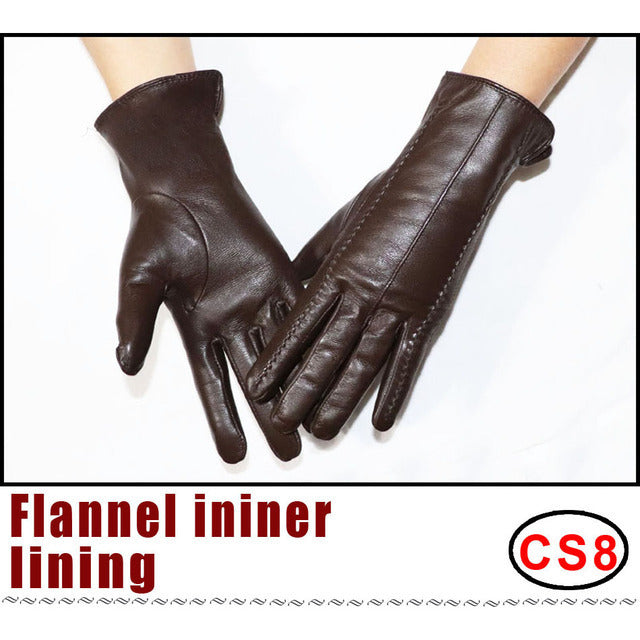Schaffellhandschuhe Winter Wärme Plus Samt Kurz Thi