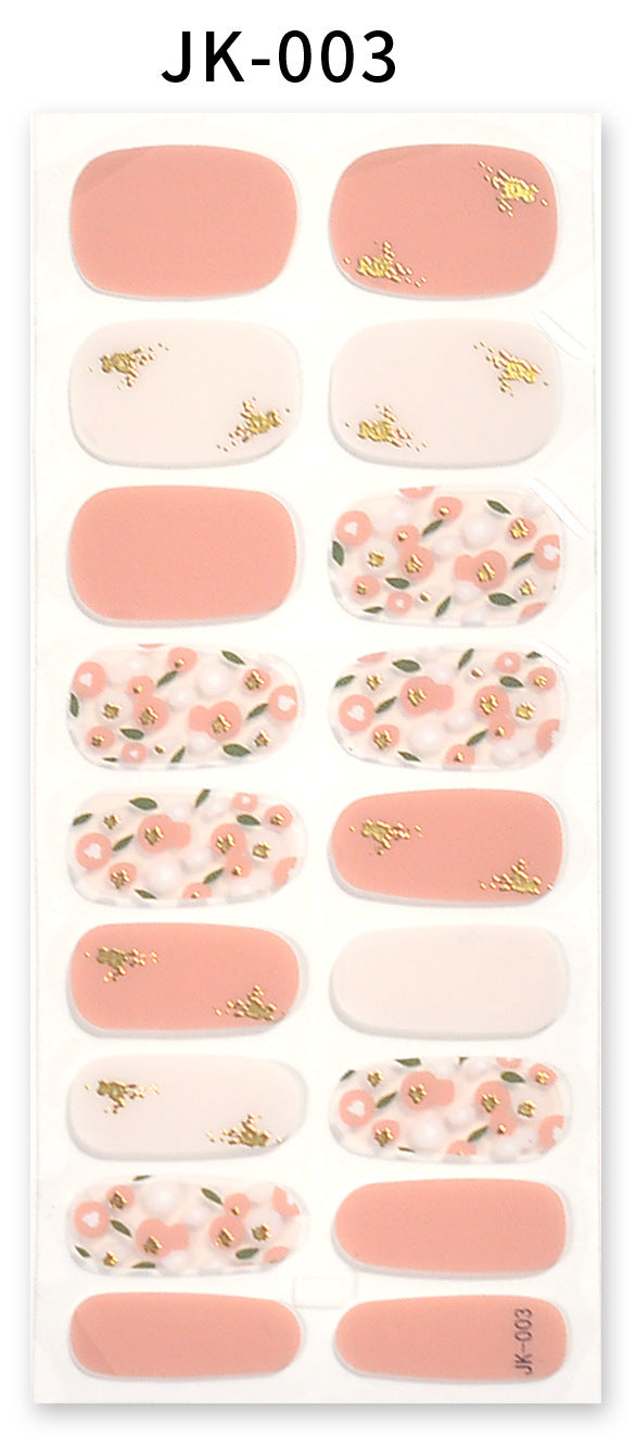 Gel Nail Stickers Bronzing 3D Nail Sticker
