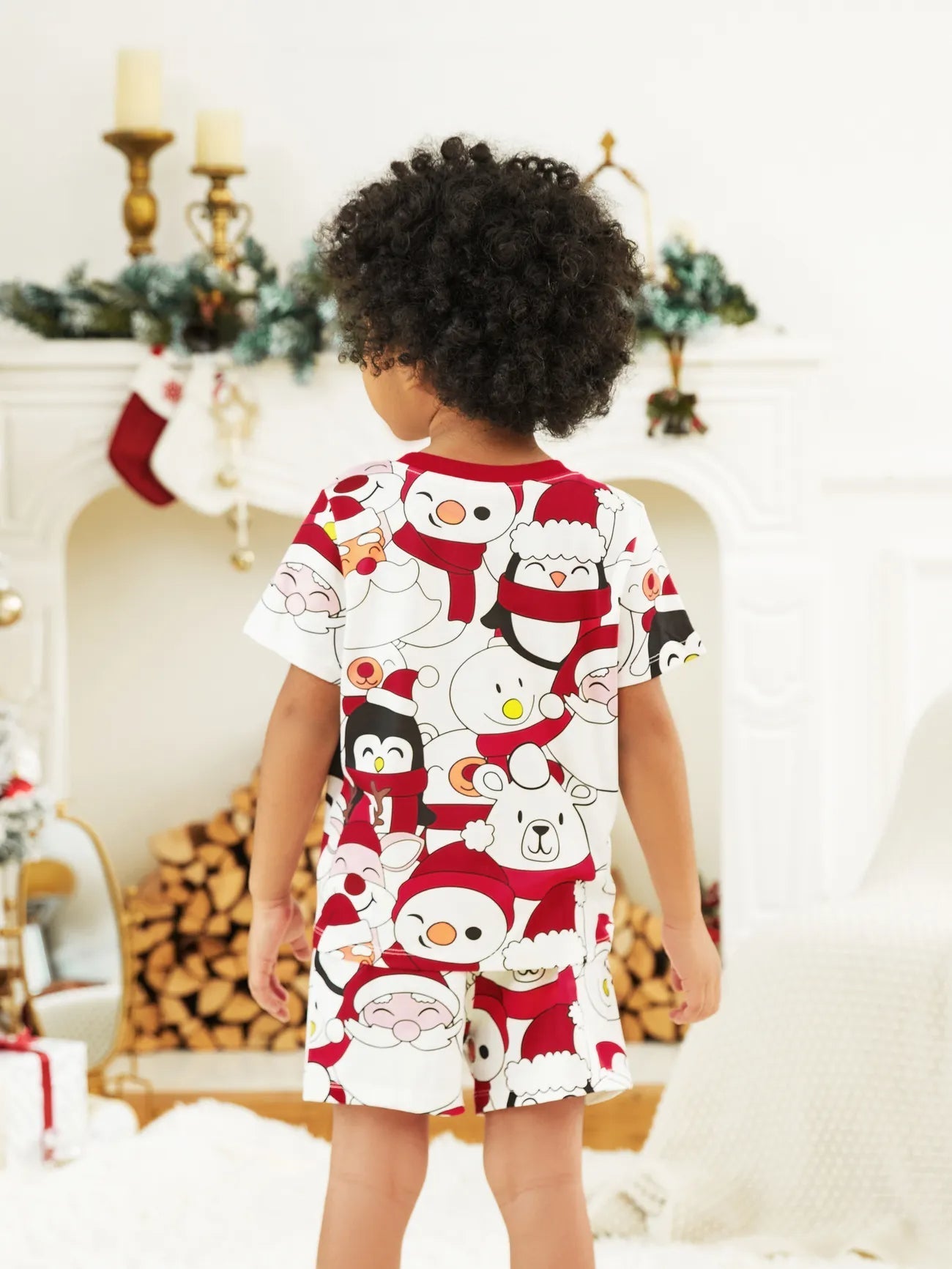 Pijama navideño con Papá Noel para toda la familia