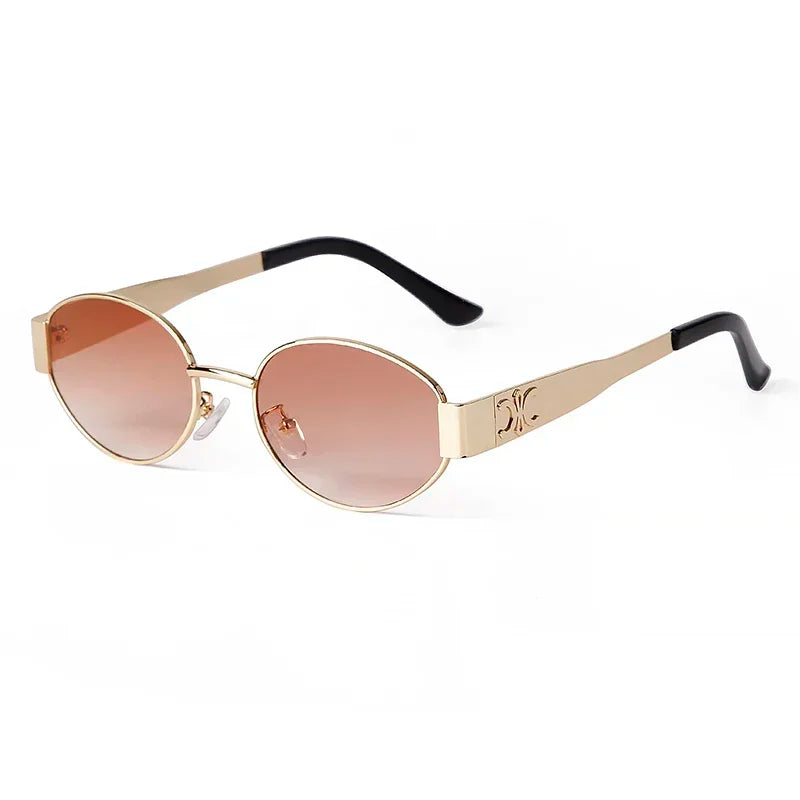 Retro Oval Sunglasses for Women