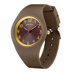 Student Thin And Light Silicone Strap Waterproof Simple Electronic Watch