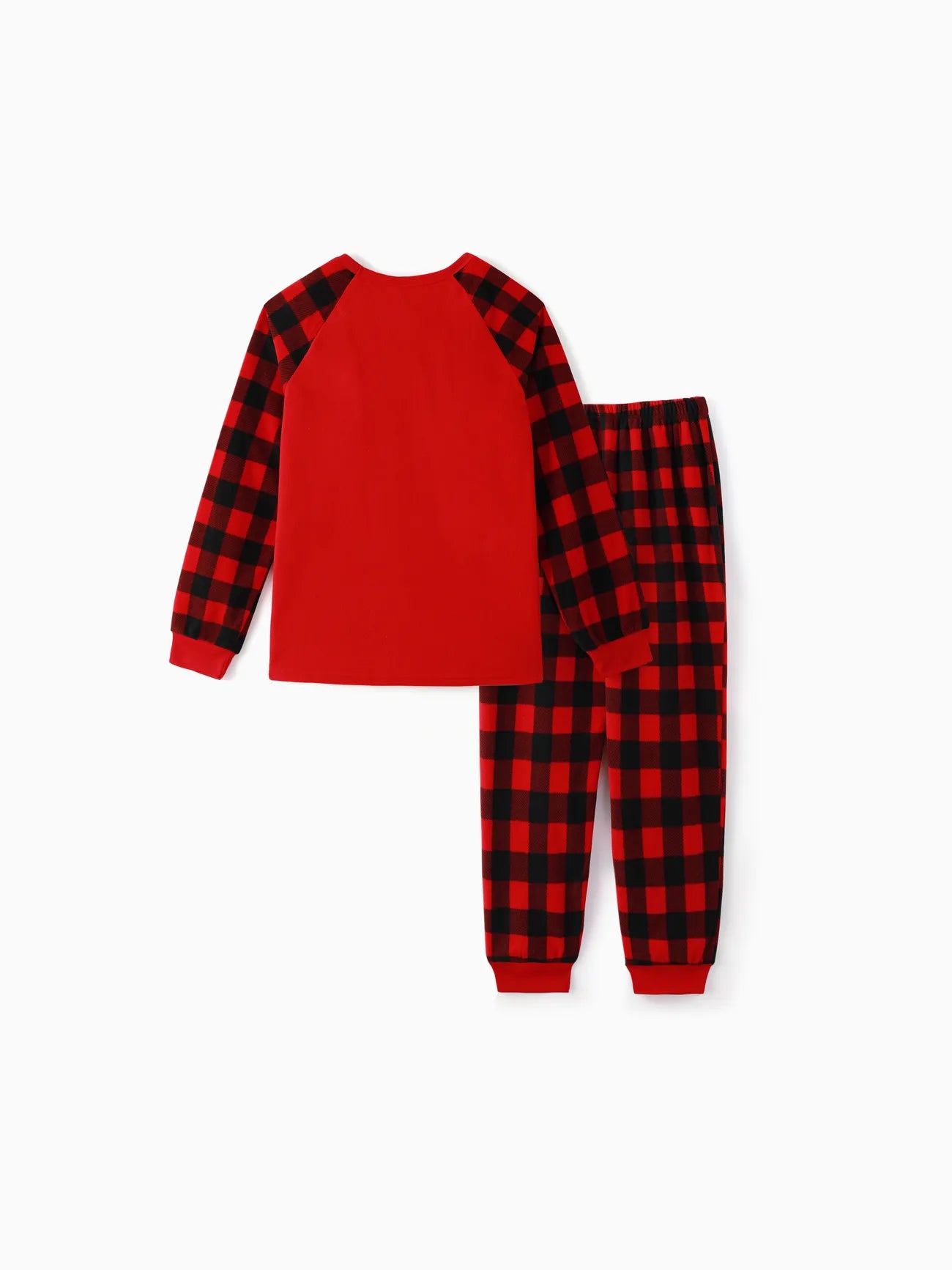 Conjunto de pijama familiar con reno navideño bordado