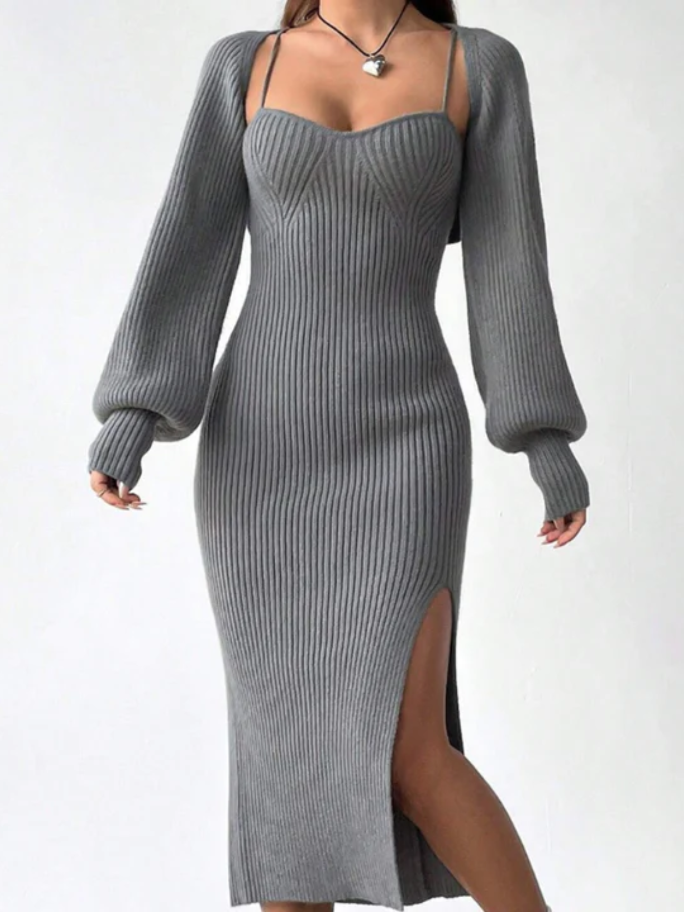 Cami Sweater Dress And Cardigan